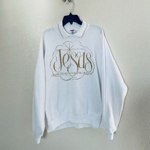 - Vintage Jesus is the Reason for the Season White Unisex 2XL Hoodie Sweathirt…